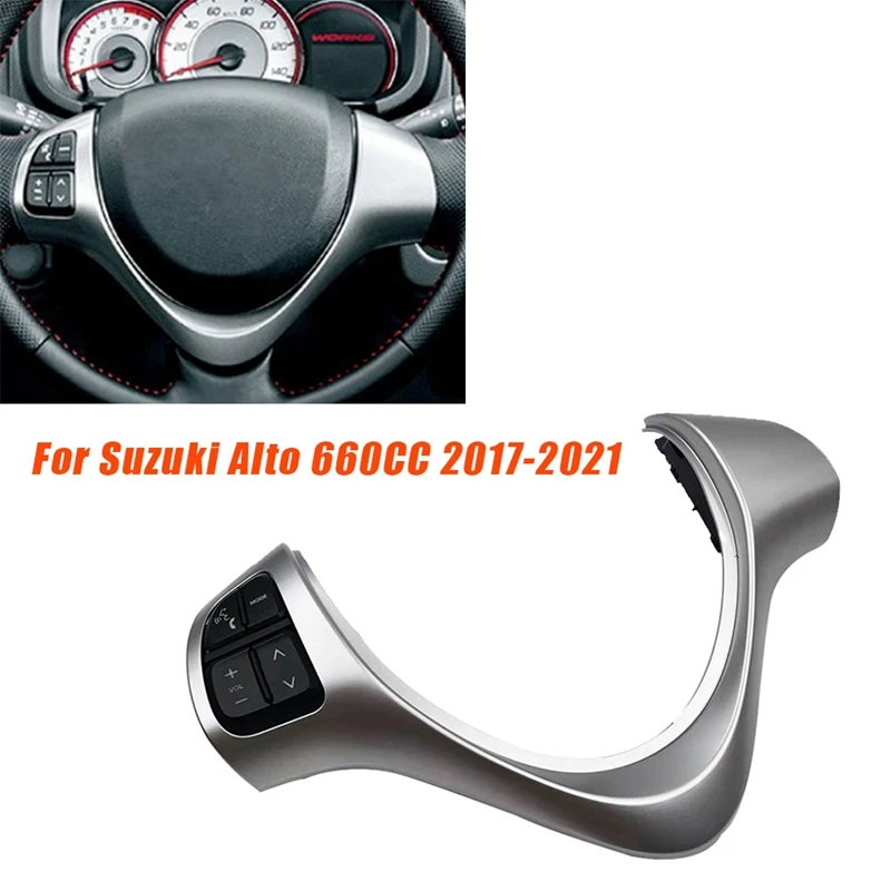 Steering Wheel Button Switch For Suzuki Alto 660CC K6A 1000CC Audio Volume Bluetooth Phone Media Control Switch Button Parts