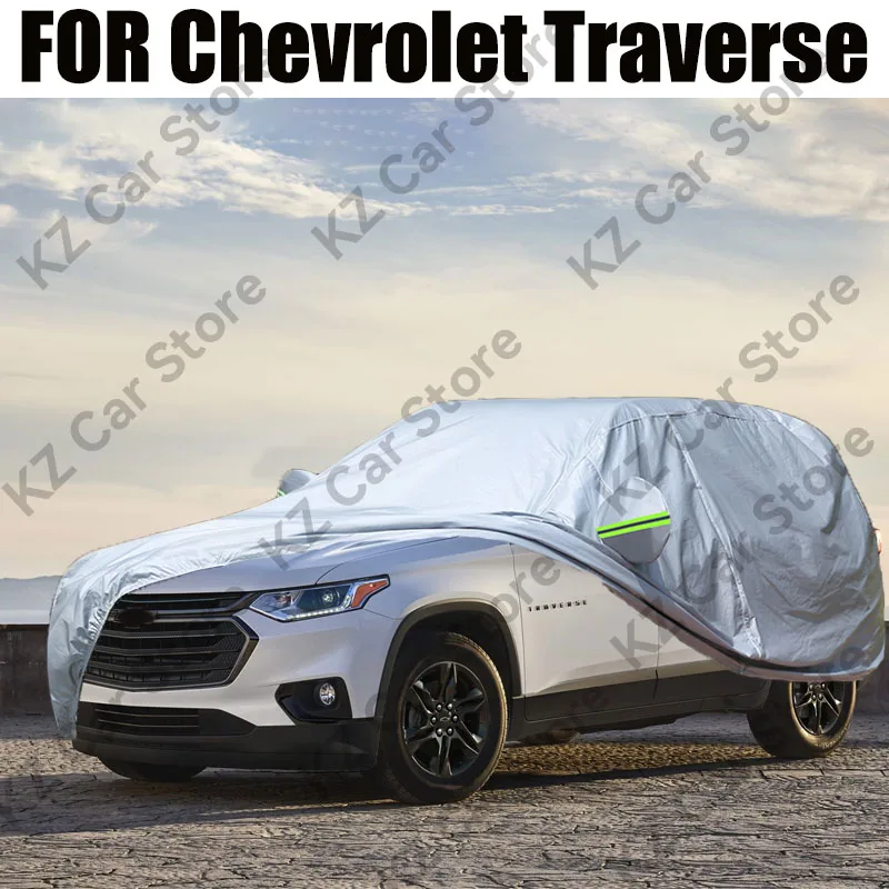 

Full Car Cover SUV Outdoor Anti-UV Sun Shade Snow Rain Resistant Cover Windproof For Chevrolet Traverse