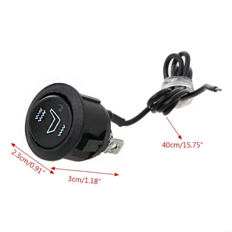 

R9JE 12V Car Auto Interior for Seat Heater Warm Switches 3-Pin Round Heated Automotive for Seat Heater