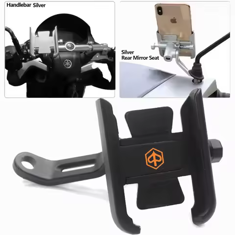 For PIAGGIO Liberty125 MP3 500 Medley Beverly 300 ZIP50 X7 X9 Bicycle Mobile Phone Holder Handlebar GPS Stand Bracket Motorcycle