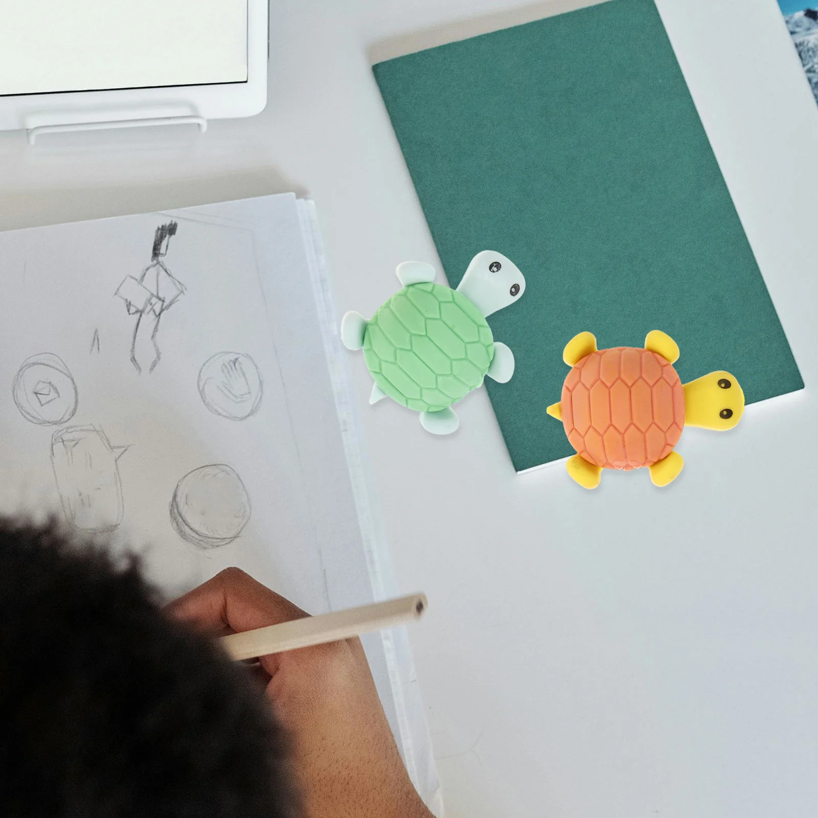 

24Pcs Novelty Tortoise Erasers Cute Animal Shaped Pencil Eraser for Students School Office Supplies Animal Eraser