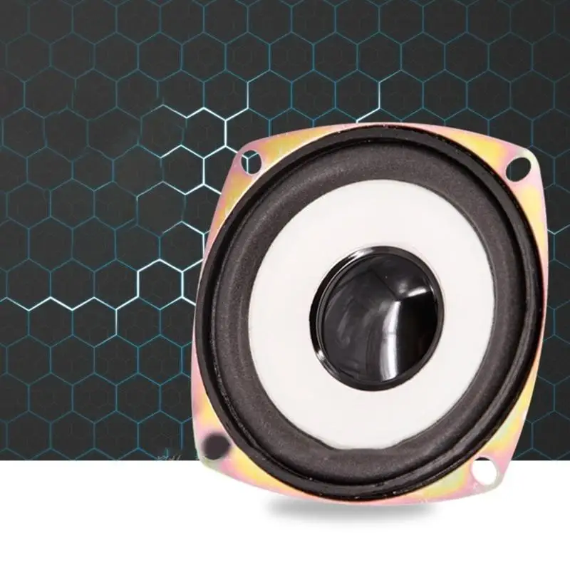 652F 2Pcs 3Inch Speakers 4Ohm 5W External Full frequency Speaker Horn Woofer Loudspeaker For