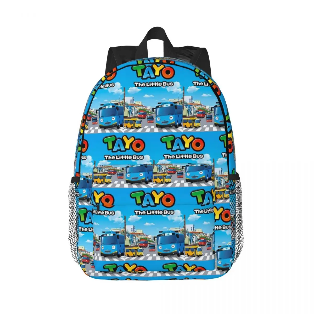 Tayo, der kleine Bus, Cartoon-Rucksack, Tagesrucksack, große Kapazität, Schulrucksack für Jungen und Mädchen, Umhängetaschen für Männer, Frauen, Kinder, Schultasche
