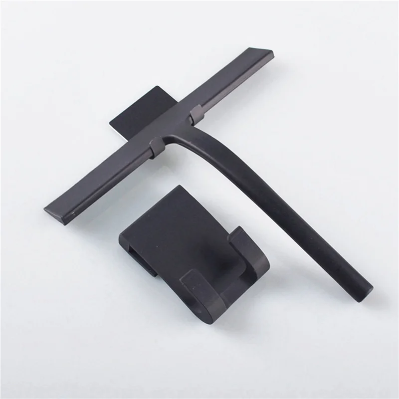 

ABRW-2X Shower Squeegee, Silicone Window Squeegee Black Wiper Without Drilling Shower Cleaner With Hanging Hook