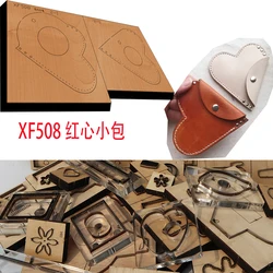 heart-shaped little bag Leather Craft Punch Hand Tool Cut Knife Mould XF508 New Japan Steel Blade Wooden Die leather craft tools