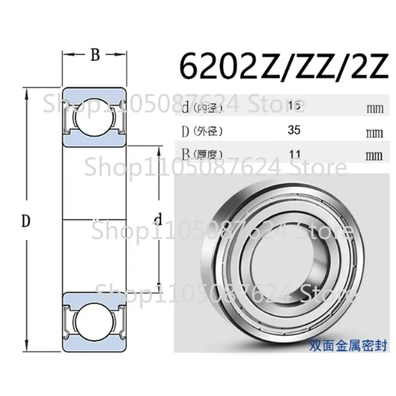 6202-2Z Genuine  For SKF Explorer Deep Groove Bearing  Package FAST SHIPPING