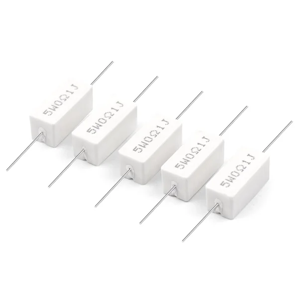 10 unids/lote 47R/51R/100R/120R/200R/300R/330R/470R/510R/ 5W 10R/15R/22R/33R 5% resistencia de cemento 5W51R resistencias de cemento