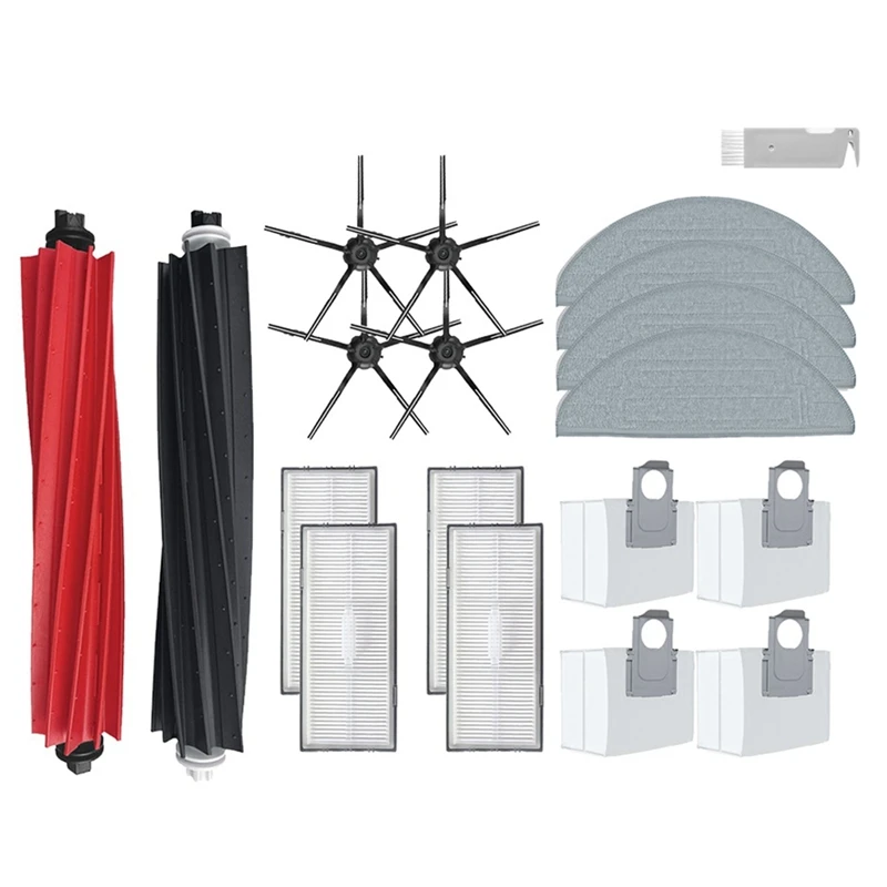 

AB08-For Roborock S8 PLUS S8+ S8 Pro Ultra Robot Vacuum Cleaner Main Side Brush Mop Hepa Filter Dust Bag Accessories