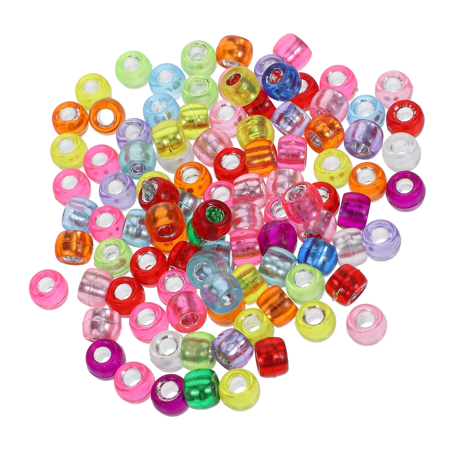 

1000 Pcs Large Hole Barrel Beads Rice Shaped Jewelry Making Supplies High Quality Acrylic Materials Bracelet Pendants Craft