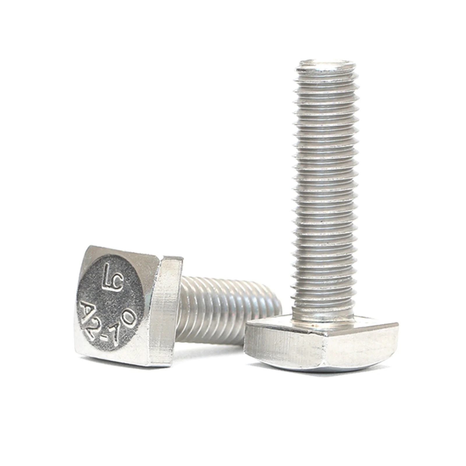 2/10Pcs M4 M5 M6 M8 length=8-80mm 304 A2 Stainless Steel Flat Square Foursquare Quadrate Shape Type Head Machine Screw Bolt GB35