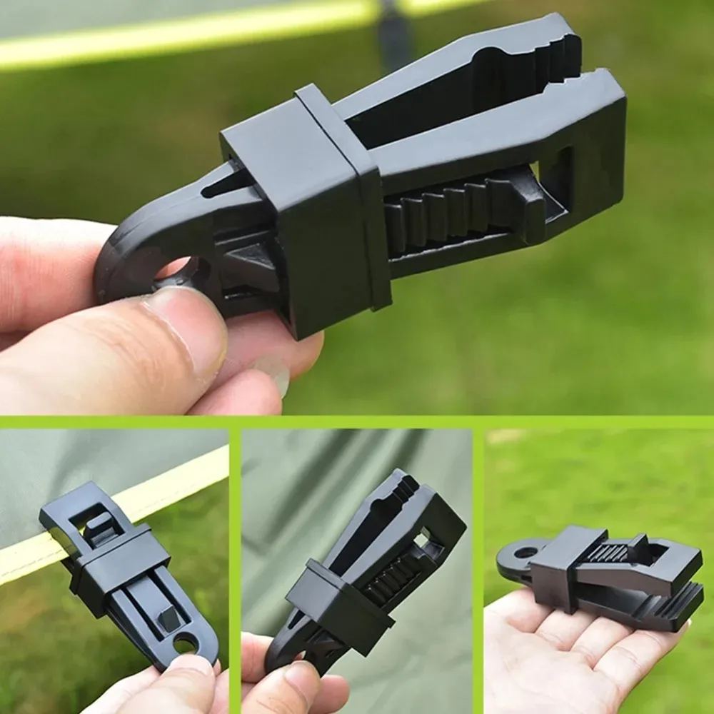 10Pcs Versatile Tarp Clamp Awning Tent Canopy Clip Snap Canvas Anchor Gripper Tighten Tools for Woodworking Camping