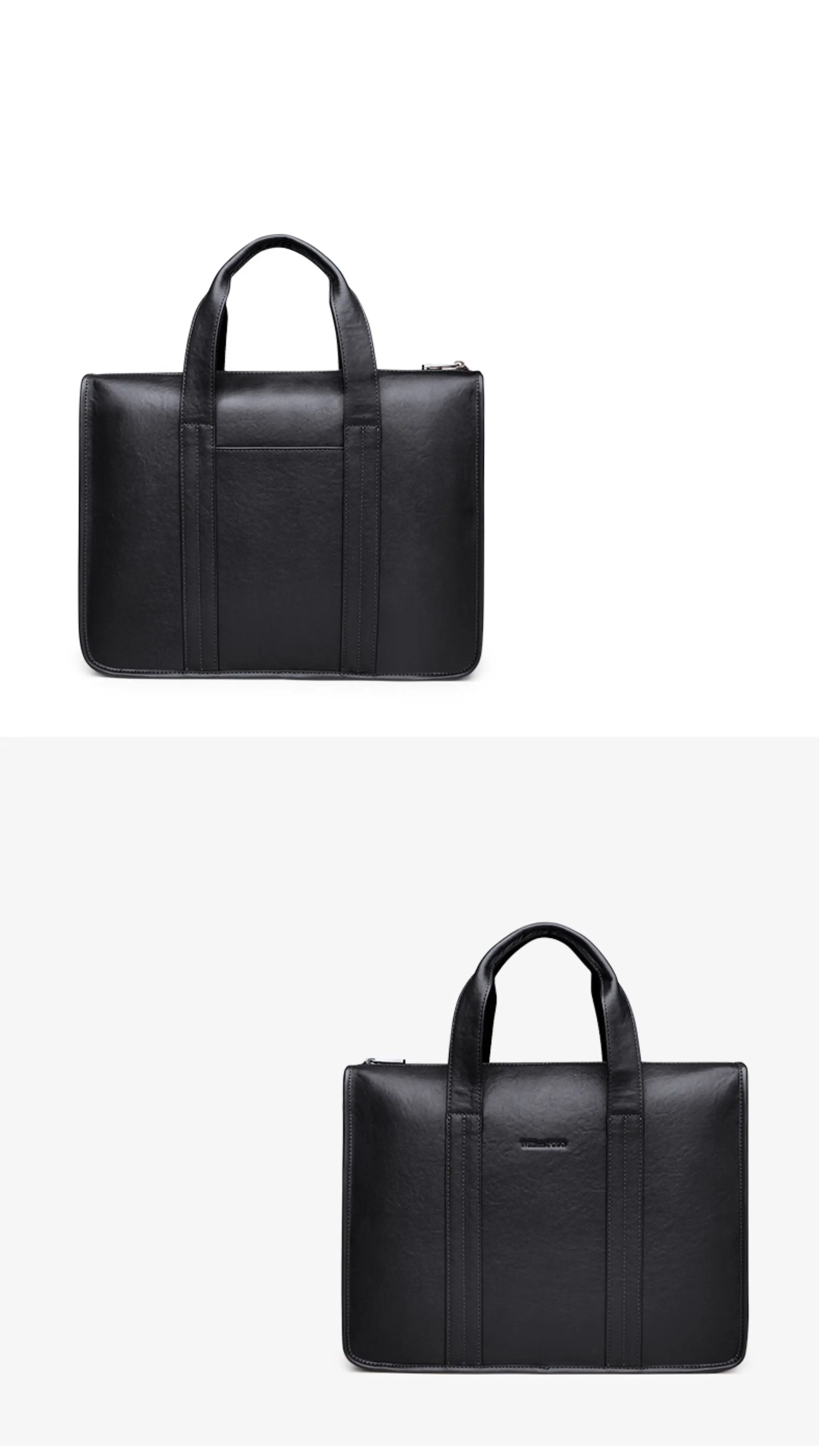 2026 New Men's Genuine Leather Briefcase Top-Grain Cowhide Vintage Business Handbag Shoulder Crossbody Messenger Bag
