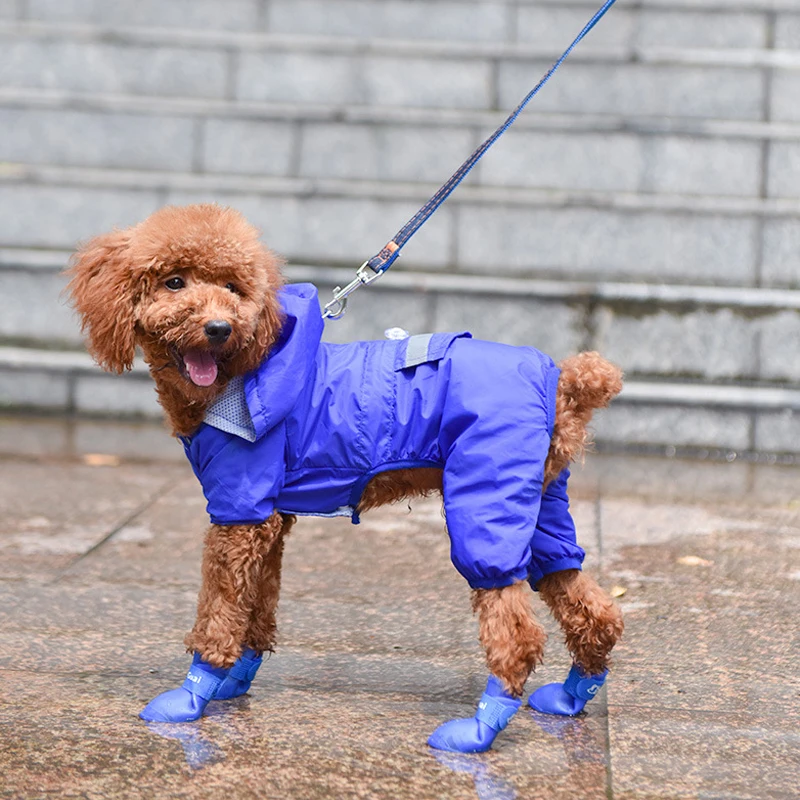 Eco friendly waterproof dog shoes silicone outdoor comfortable dog rainboots pet dog shoes pet supplies