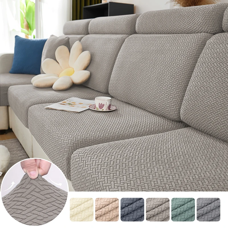Elastischer Twill-Sofakissenbezug Abnehmbare Couch-Sitzbezüge Universeller Möbelschutz für Zuhause und Lounge Alle Jahreszeiten 1 Stück