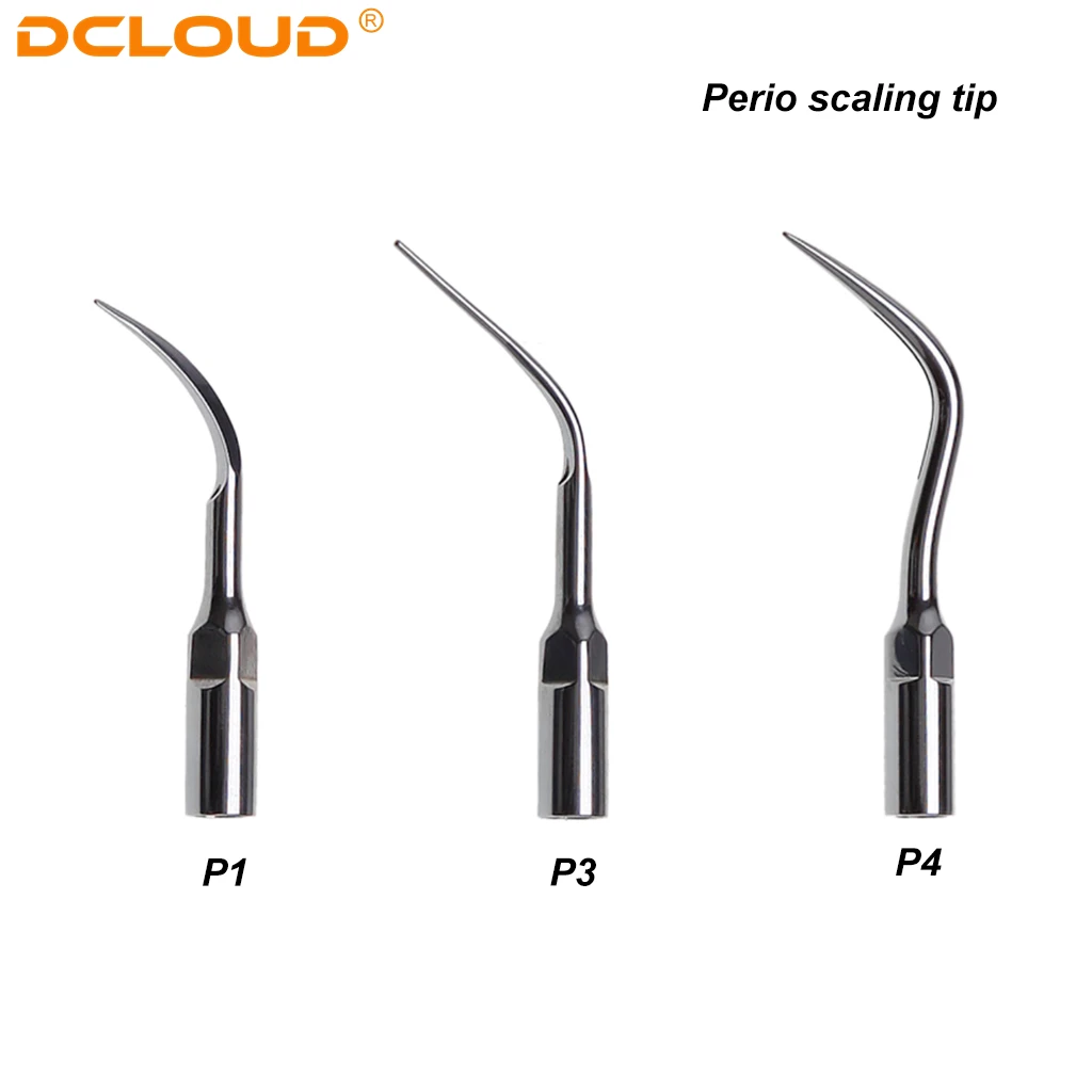 5Pcs/Pack Dental Fit EMS Woodpecker Ultrasonic Scaler Scaling Tips Handpiece P1 PD3 Periodontics Endodontics Endo Perio Dentist