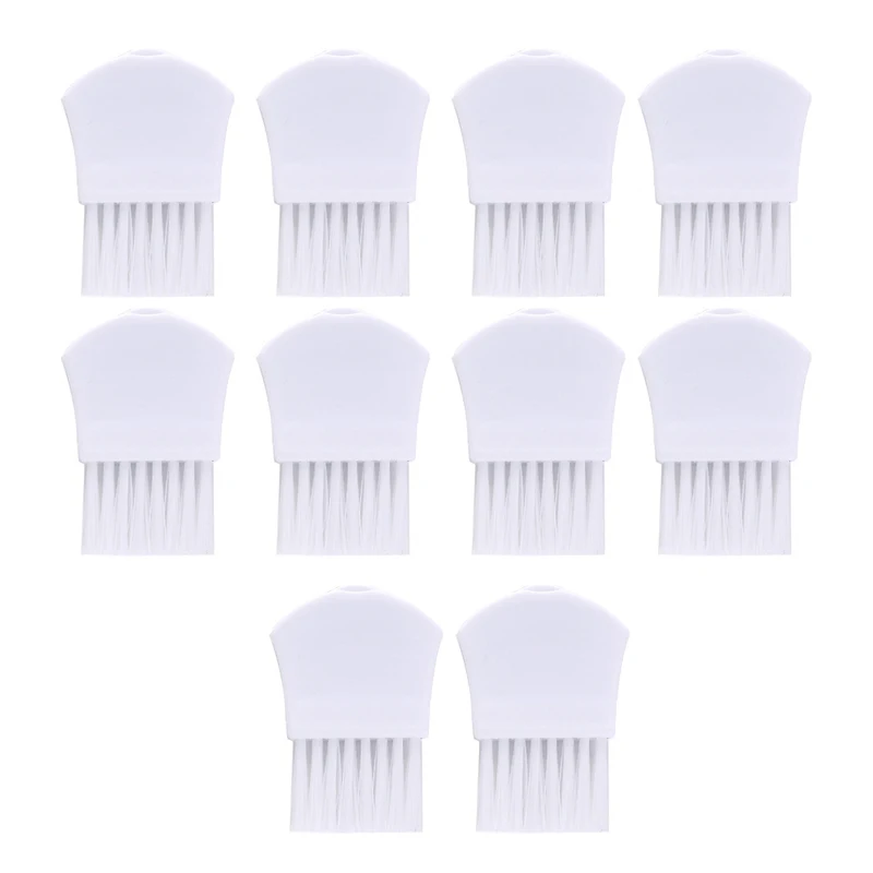 10pcs Mini Cleaning Brushes Anti Static Nylon Bristle PP Handle White 4.5cm Clean Computer Keyboard Mobile Phone Maintenance