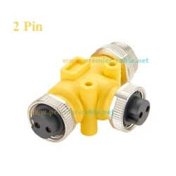 IP67 Mini-Fast 7/8"-16UNF T-Verteiler Mini-Change 6-poliger Stecker auf Buchse Industrieller Rundsteckverbinder für DeviceNet Profibus – Detail 1