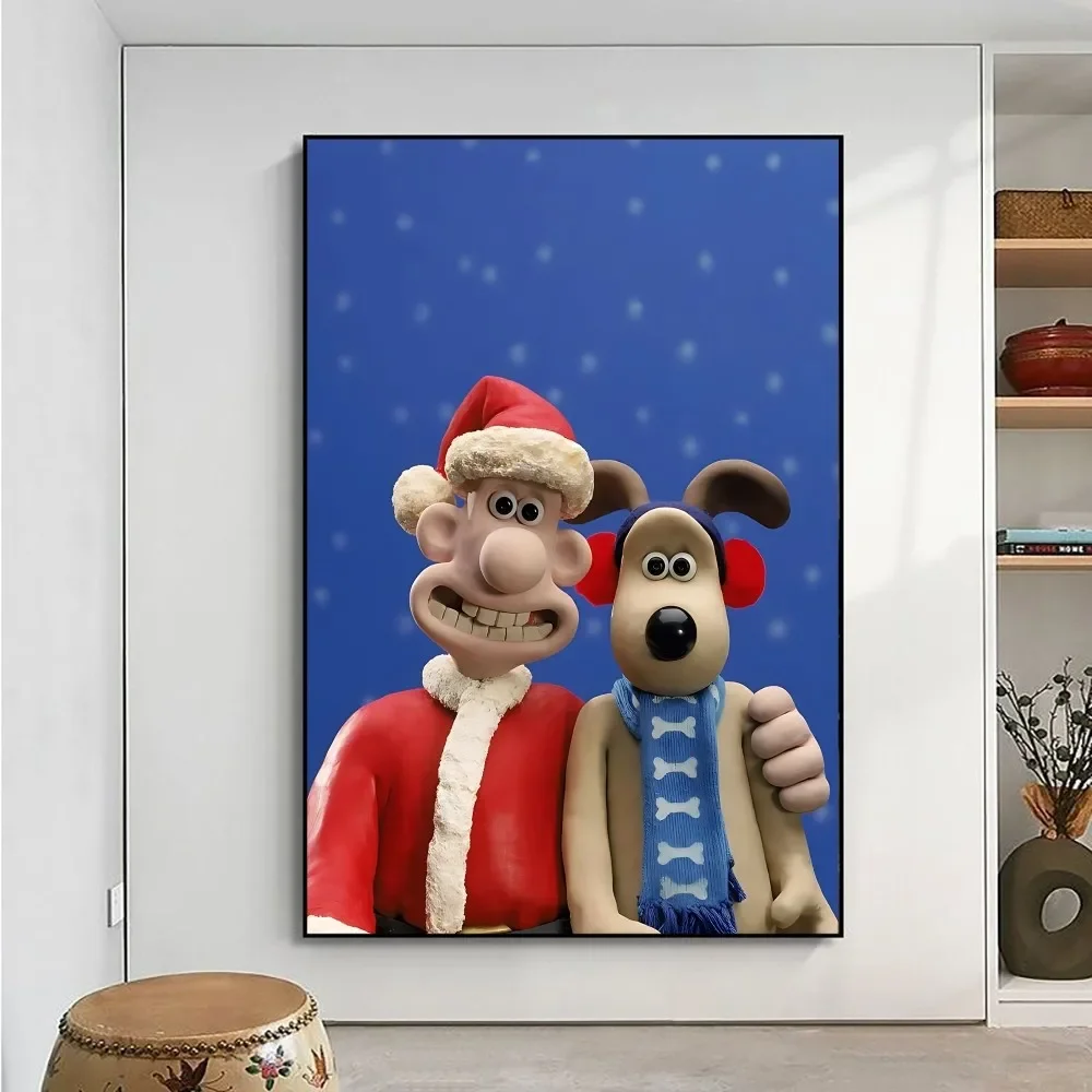 W-WallaceS Cute G-Gromit Poster No Framed Poster Kraft Club Bar Paper Vintage Poster Wall Art Painting Bedroom Study Stickers