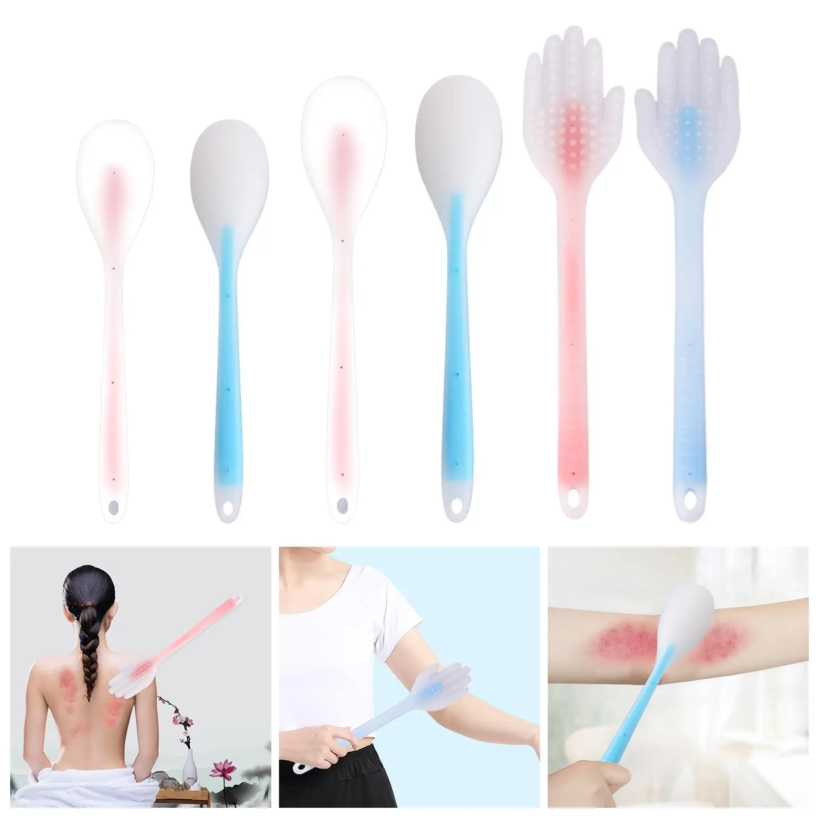 Handheld Back Hammer Massager Silicone Shot Massager for Full Body Improve