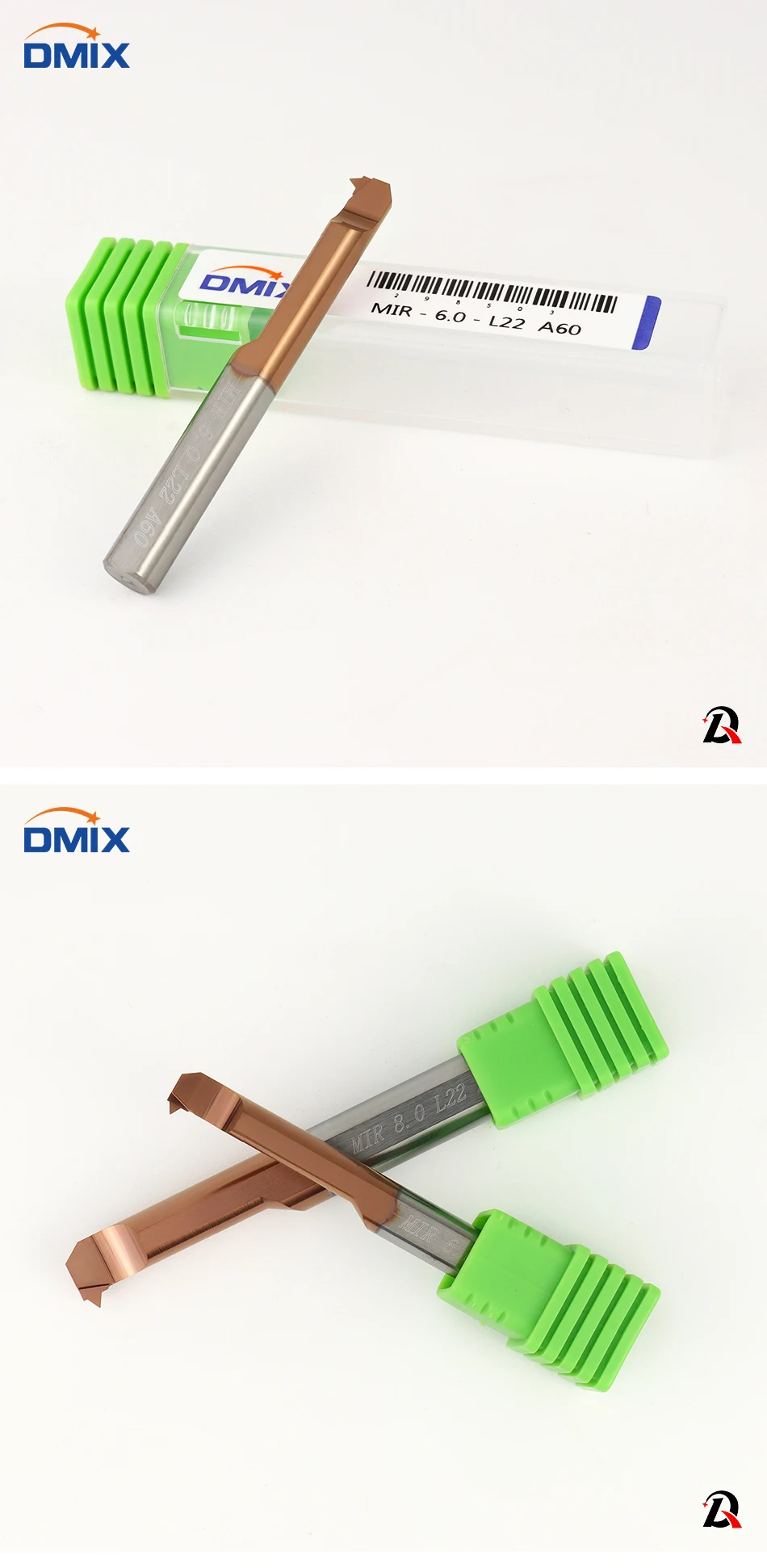 DMIX MIR 60 ° 55 ° Bohrer für Gewindeschneiden, beschichteter Hartmetall-Mini-Innen-Drehwerkzeug, Kopierwerkzeug für kleine Bohrungen, Wolframstahllegierung – Detail 5