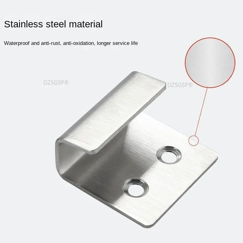 Tile Display Buckle U-shape Corner Brackets Joint Fastener Screens Wall Support Black Stainless Steel Hanging Code Ceramic