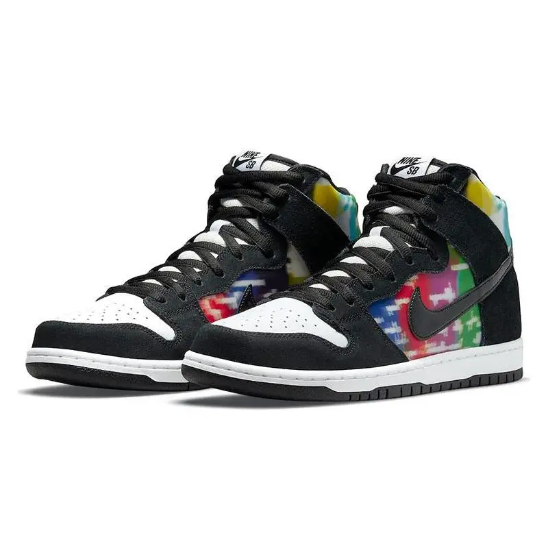 Nike SB Dunk High "TV Signal" Sneakers shoes CZ2253-100