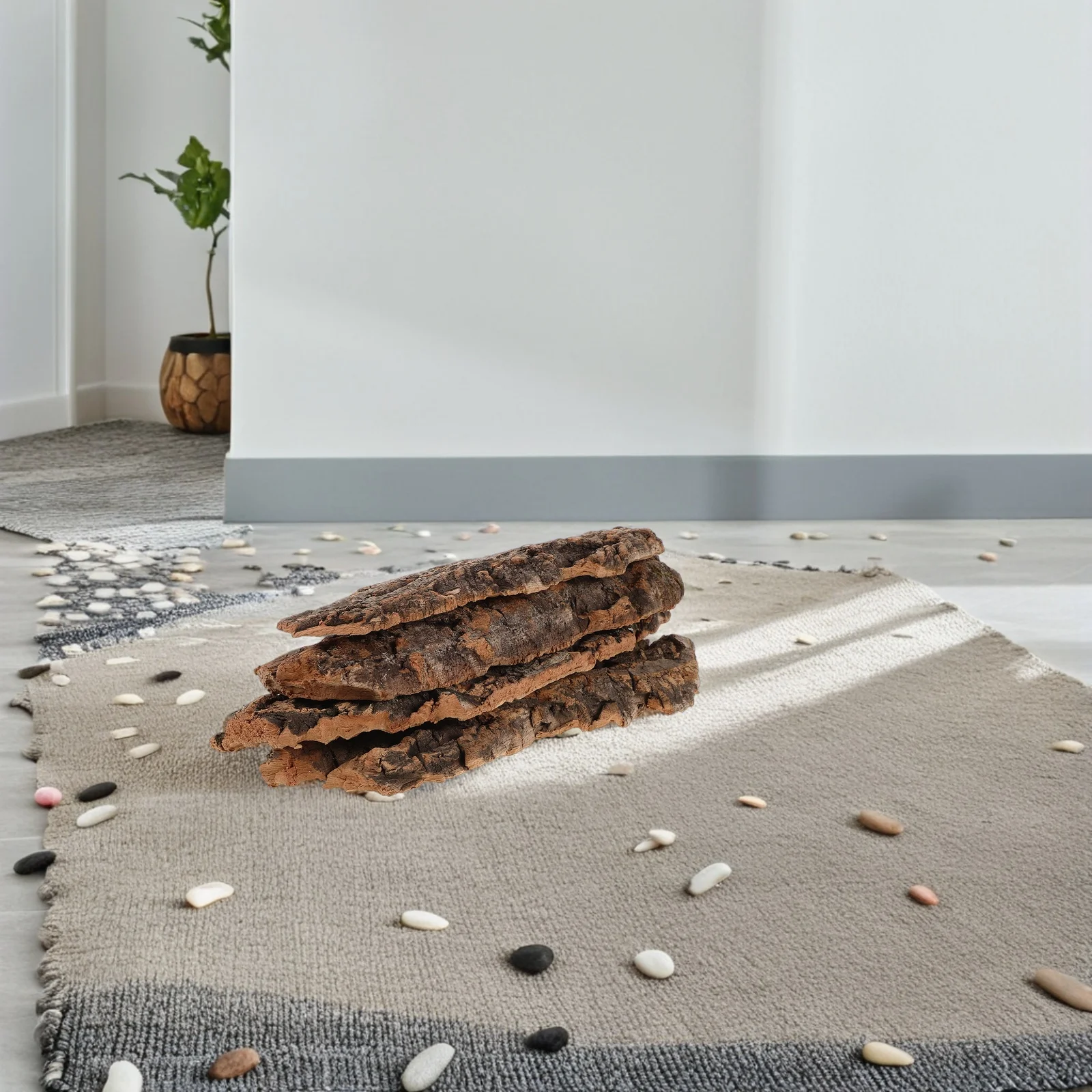 

1Set Natural Tree Bark Reptile Terrarium Decor Rustic Climbing Bark Hideout for Snakes Lizards Turtles Aquarium