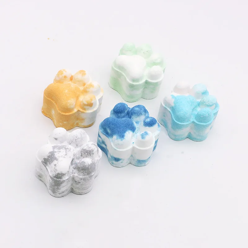 1 Pcs Cat Claw Shaped เกลืออาบน้ำ Balls ร่างกายความเมื่อยล้าสำหรับ Oil Moisturizing Mandi Bola
