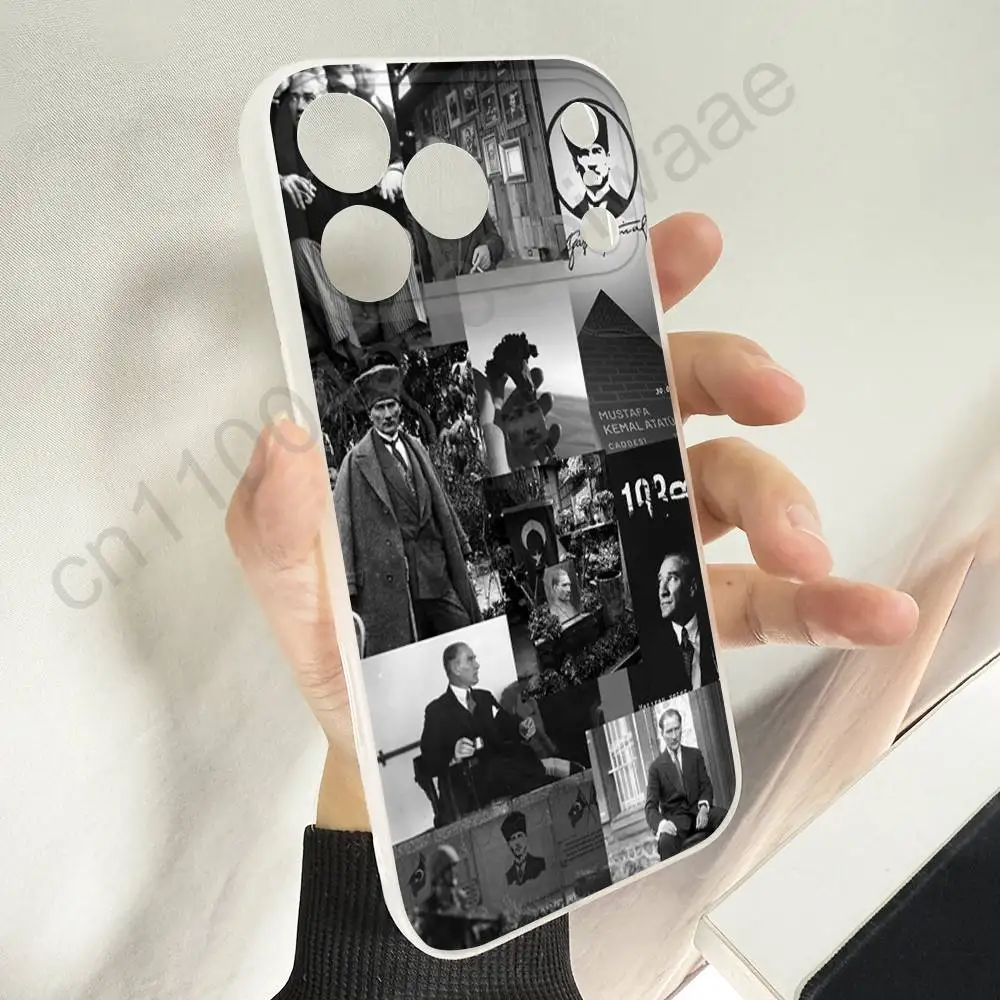 حافظة هاتف مصطفى كمال أتاتورك تركيا لهاتف آيفون 11,16,15,14,13,17,12,Plus,E,Air,Mini,Pro,Max غطاء ناعم مغناطيسي #6