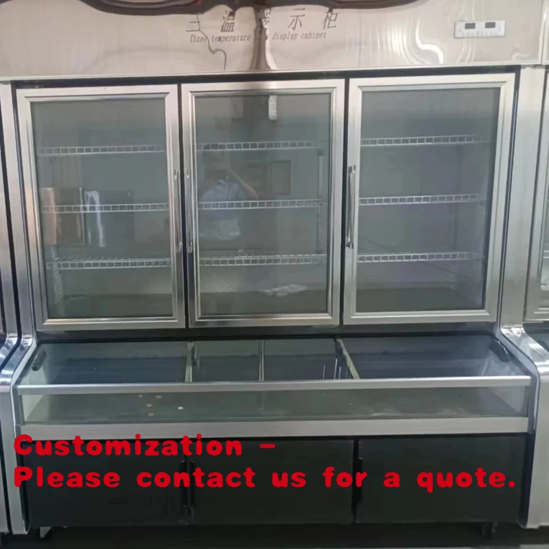 

Customize.High Quality Economic 630L Double Sliding Door Grade 1 Energy Efficient Stainless Steel Freezers Restaurants House