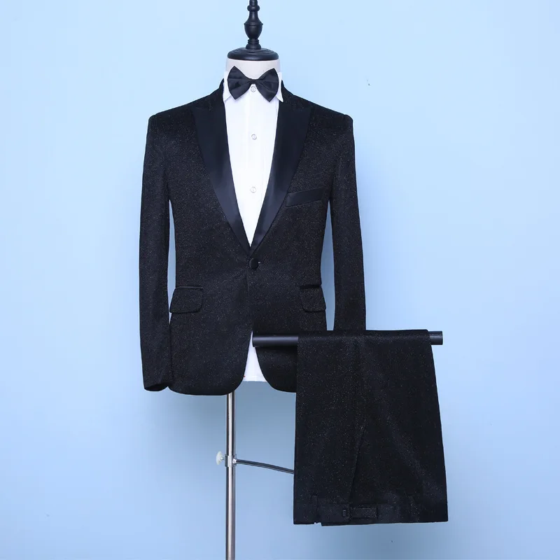 European and American Fashion Suits Men's Small Suits Trend Multi-color Slim Stage Performance Costumes Chorus Dresses.