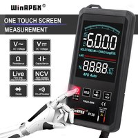 WinAPEX Touch Screen 6000 Counts True RMS Digital Multimeter Automatic Measure Voltage Live Wire NCV Frequency Tester