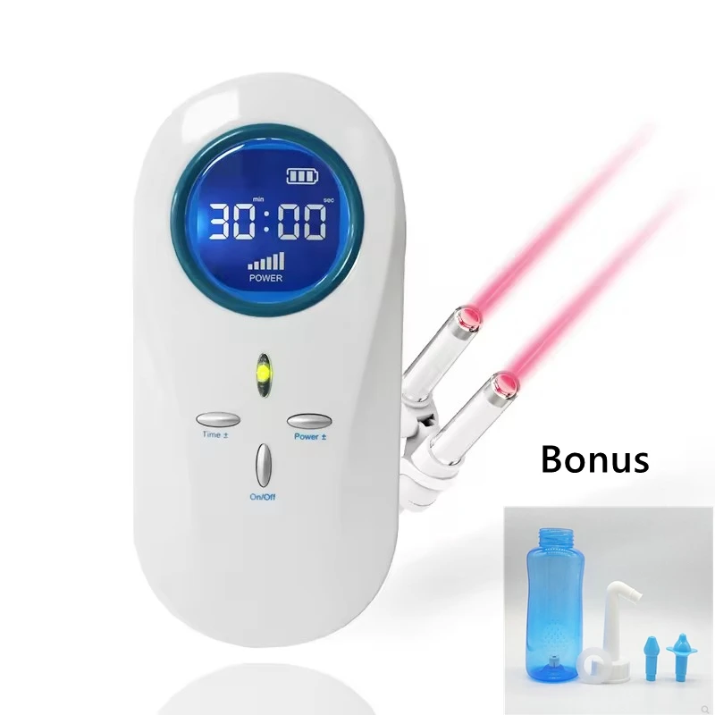 

LASTEK 650nm Runny Nose Rhinitis Sinusitis Cure Laser Therapy Massager For Hay fever ​Nasal Polyps