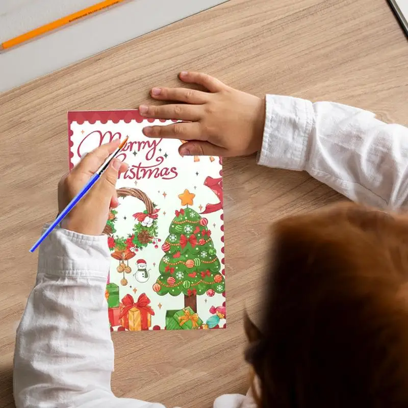 Erwachsenen Weihnachten Malbuch wasserdichtes Papier Malbuch für Weihnachten mit Stift Kunst handwerk Weihnachten liefert licht beständig