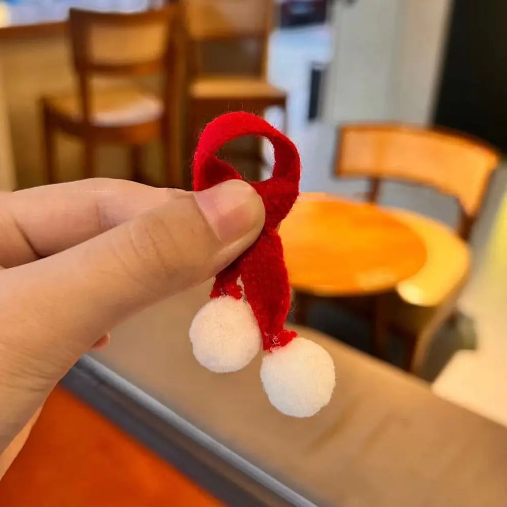 أزياء دمية عيد الميلاد وشاح متعدد الألوان لباس غير رسمي الدب الصغير الأوشحة اليدوية لدمى القطن 10 ~ 15 سنتيمتر