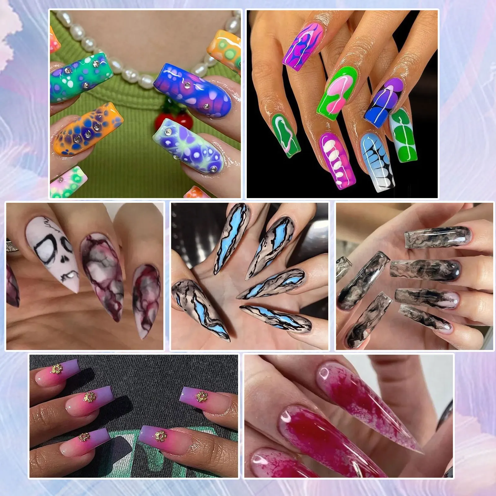 Misscheering Nagel-Gel-Nagellack, Farbverlaufsmischung, Decklack, Soak Off, UV-LED, semipermanenter Nail-Art-Lack, Nageldesign-Zubehör