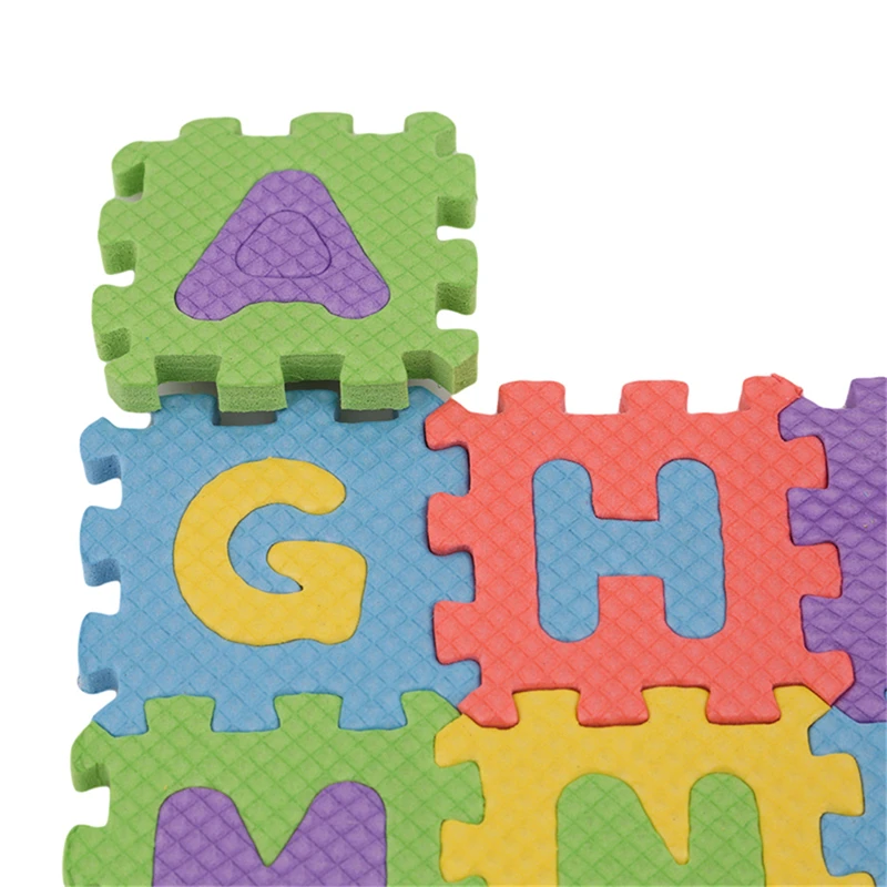 5x5cm Letter Alphanumeric Mats 3D Puzzle Soft Floor Baby Crawling Play Foam Kids Carpet Intellectual Educational Toy 36pcs/set