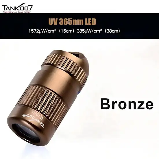 TANK007 E15 Ai UV Mini Keychain Flashlight