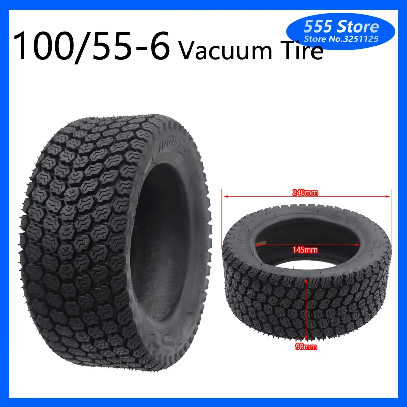 High Quality 11 inch 100/55-6 Vacuum Tire for Electric Scooters Motorcycle Parts Tires