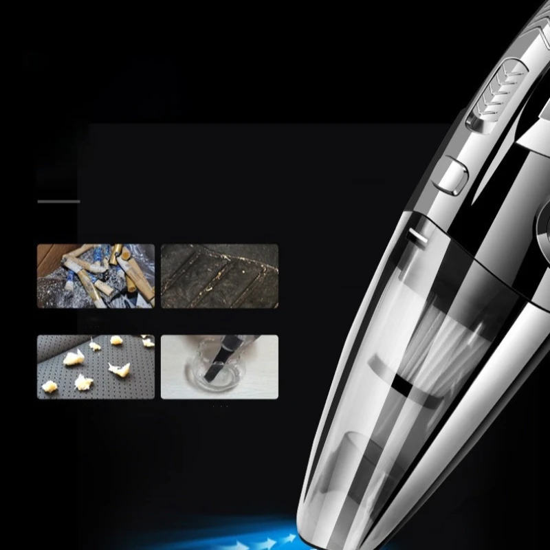 Aspirador portátil de carga rápida para coche 1PCS, recargable, fuerte succión