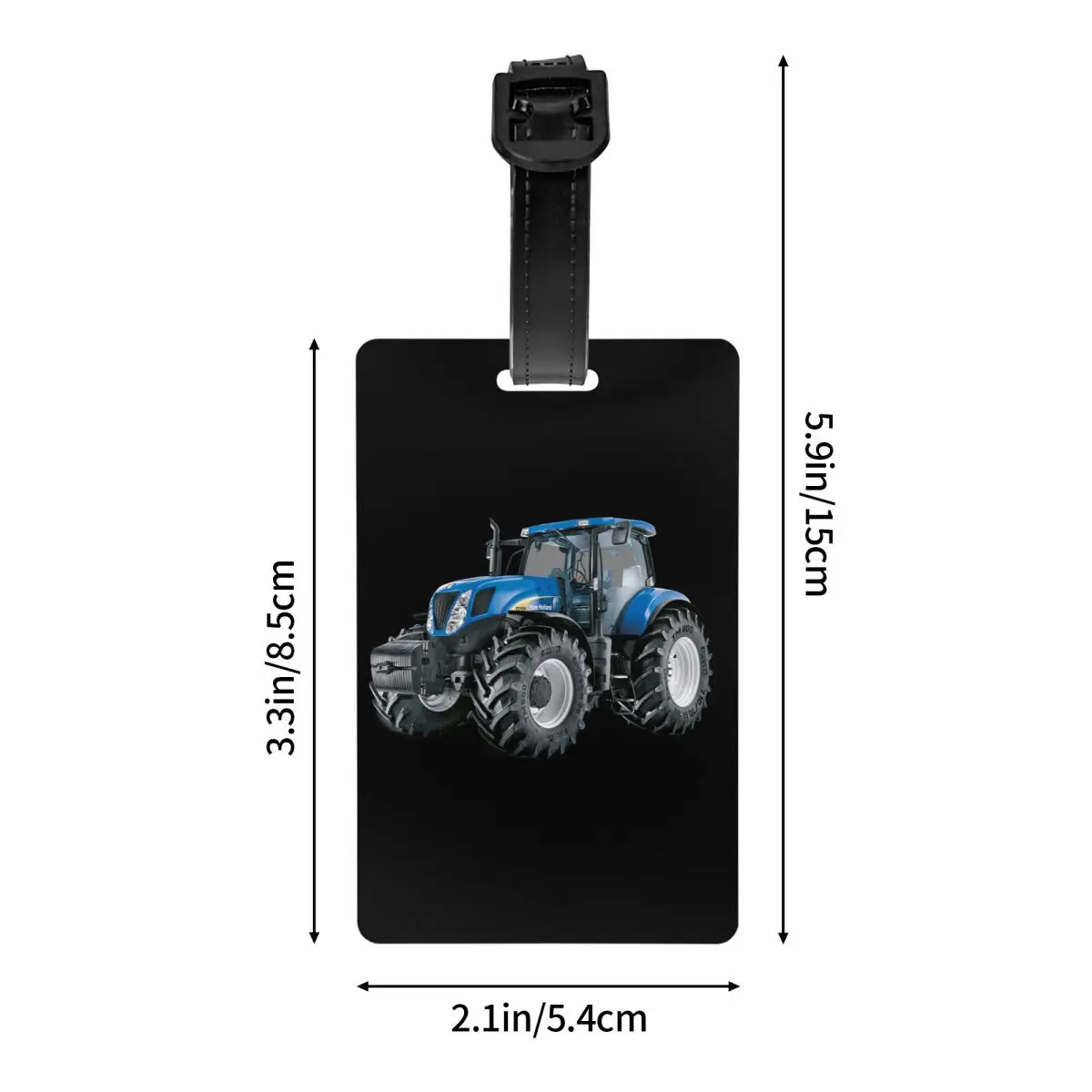 Custom Tractor Luggage Tag Privacy Protection Baggage Tags Travel Bag Labels Suitcase