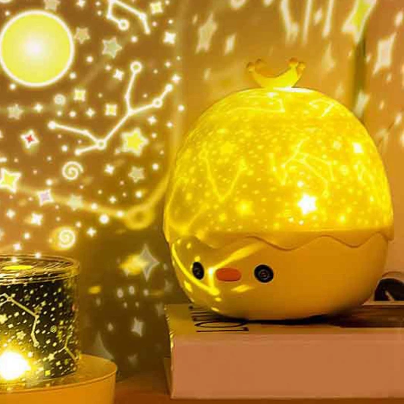 Proyector de música, luces nocturnas, universo recargable, cielo estrellado, lámpara LED giratoria con altavoz BT, regalo para niños y bebés