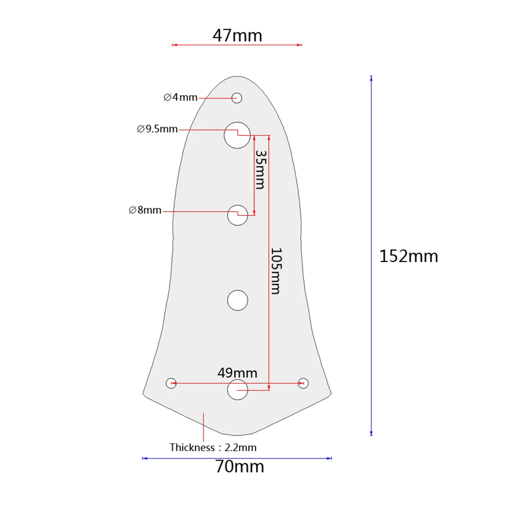 

Zinc Alloy Control Plate For Electric Bass Guitar Chrome 4-Hole Replacement Vintage Style Steel Plate Fits Guitar