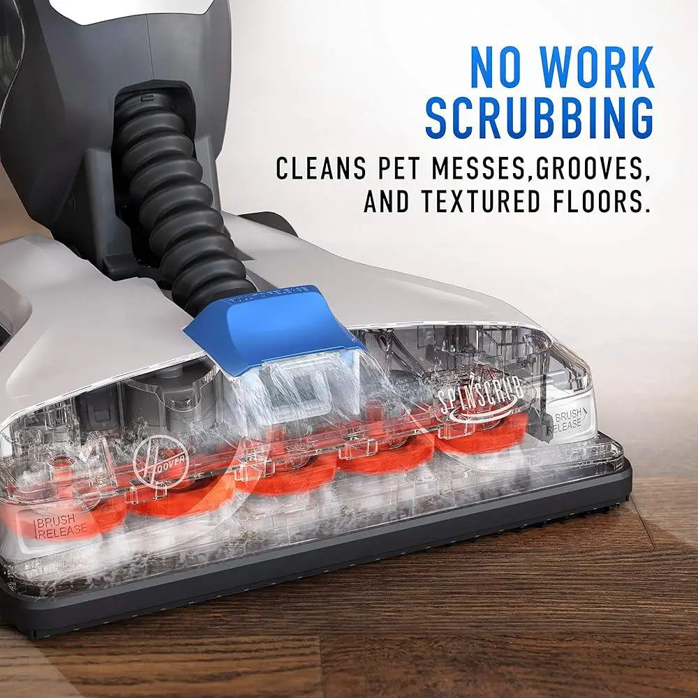 Lightweight Hard Floor Cleaning Machine Pet Floor Scrubber Fast Drying Spin Scrub Brushes Dual Tank Technology Included Cleaning