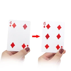 Fantastic 4 to 6 Moving Point Magic Tricks Card Change Magia Professional Magician Close Up Street Trick Magic Tool Magic Props