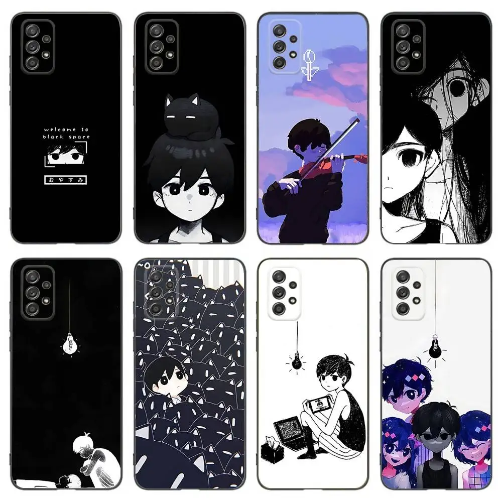 

O-OmoriS Game Phone Case For Samsung Galaxy A 91,80,73,72,53,52,51,22,5G,Plus,J,Note Soft Black Cover