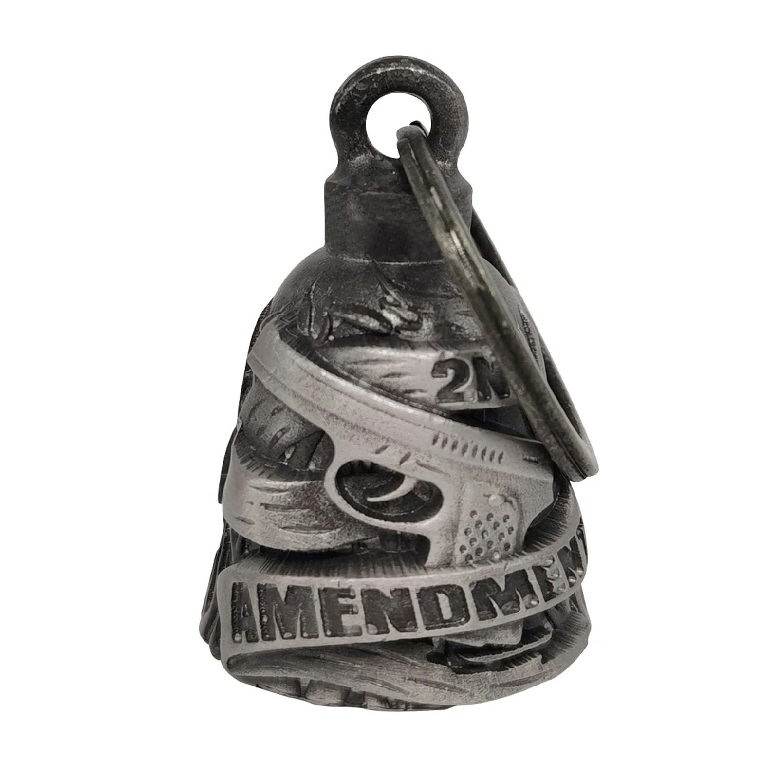 Motorcycle Bell Guardian Angel Drive Away Gremlin, 3D 2ND AMEMNDMENT Biker Bell for Men Women Rider Riding, Good Luck Gift