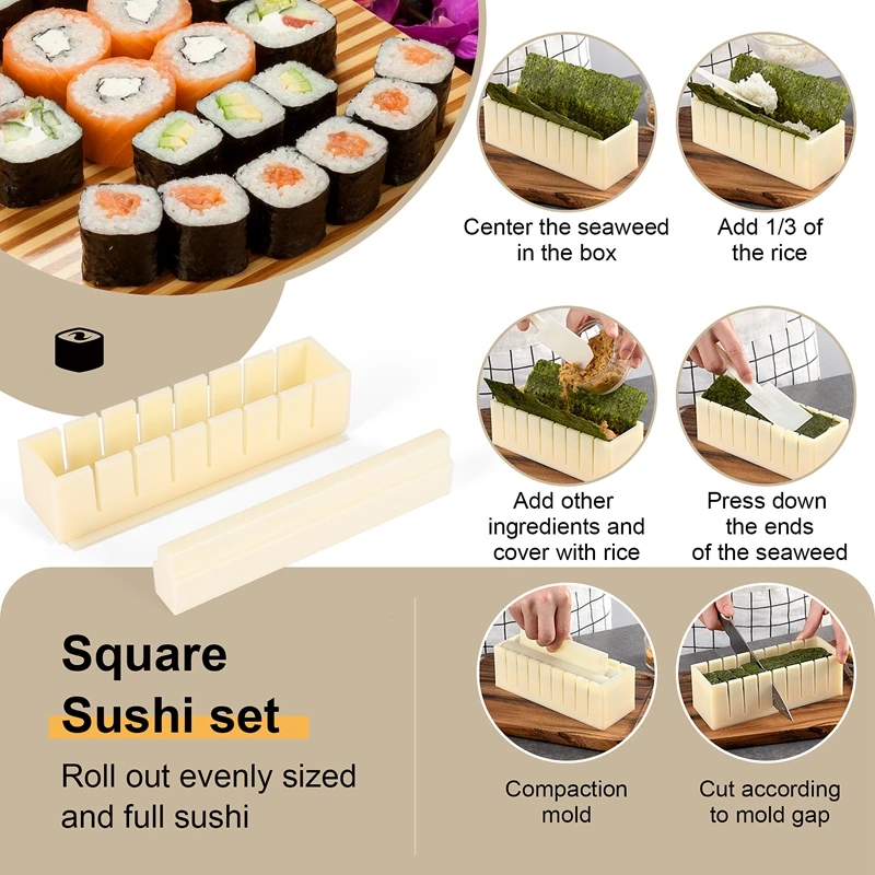 Sushi Maker Rice Mold Japanse Cake Mold Multifunctionele Mould Sushi Making Kit