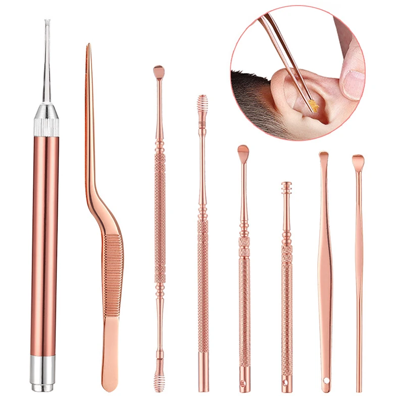 

Ear Endoscope Otoscope LED Light Ear Pick Ear Wax Removal Earpick Nose Clean Tweezers Forceps Picks Wax Remover for Baby Adults