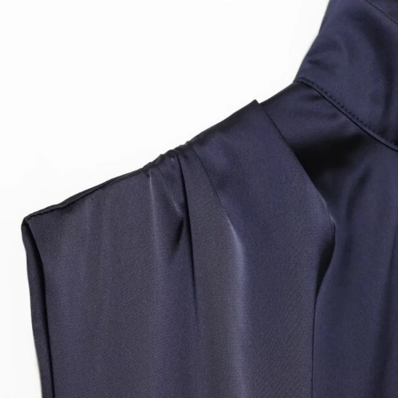 Frauen Spleißen Spitze Asymmetrische Satin Mini Kleid Sexy Unregelmäßigen Saum Seide Look Party Kleid Elegante Clubwear Nacht Aus